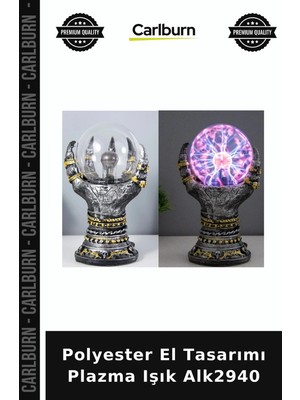 Carlburn Özel Üretim Dekoratif Aydınlatma Modern Tasarım Hediye Polyester El Tasarımı Plazma Işık ALK2940