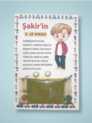The Bıggest Impact 24 Adet Kişiye Özel Isimli Erkek Bebek 6 Ay Kınası Hatırası - Hijyenik Stick Kınalı Hediyelik