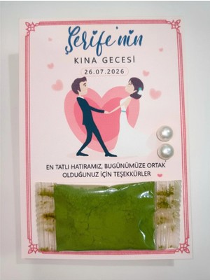 The Bıggest Impact 72 Adet Dans Eden Gelin Damat Tasarımlı Inci Küpeli Stick Kına - Söz, Düğün ve Kına Hediyeliği