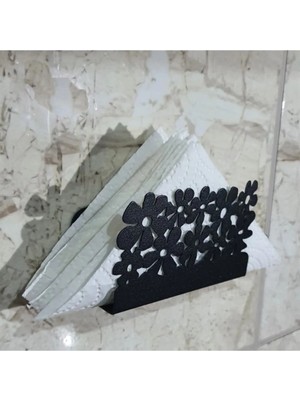 Paslanmaz Metal Çiçek Desenli Mutfak Banyo Sünger ve Bulaşık Teli Sabun Tutucu 2 Adet MT59S