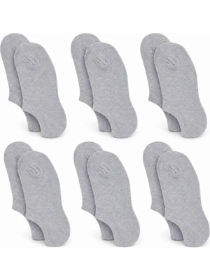 Beruflic Kadın Bambu 6’lı Dikişsiz Babet Çorap Siyah Beyaz Gri Görünmez Sneaker Çorap Nefes Alan Yum