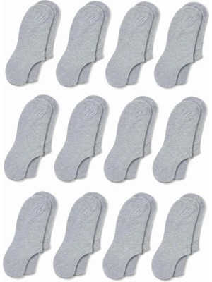 mery Kadın Bambu 12’li Dikişsiz Babet Çorap Siyah Beyaz Gri Görünmez Sneaker Çorap Nefes Alan Yum