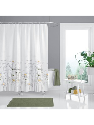 Tropik Zethome Banyo Duş Perdesi 8441 Çift Kanat 2X120X200