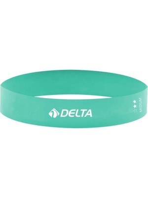 Odea Delta Spor Latex Aerobik Pilates Direnç Egzersiz Bandı Squat Çalışma Lastiği,turkuaz,orta