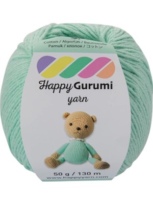 Odea Happy Yarn Gurumi Amigurumi Örgü Ipi 50GR 130M Örgü Ipi (Mint)