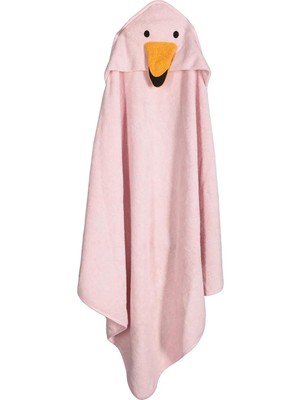 Odea Porland Sty Duck Kapüşonlu Pembe Çocuk Havlu 100X100