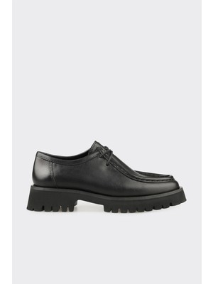 Elle Black Leather Women's Casual Shoes