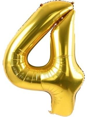 Mythriva 4 Rakam Folyo Renk Balon Küçük 35 cm