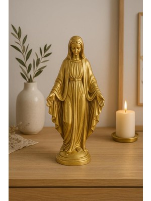 Mythriva Decostonebiga Meryem Ana Ayakta Altın 17 x 30