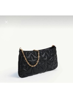 Rivina Lina V Altın Inci Detaylı Kadın Portföy Clutch Çanta