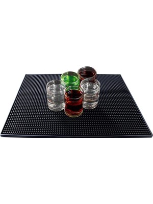 Mythriva 30X45 Cm. 6 Mm. Kalın Mat Siyah Renk Büyük Bar Lastiği CIN379