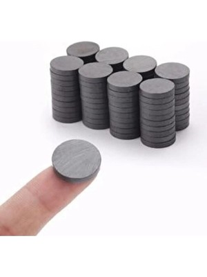 Mythriva Dünya Magnet 100 Adet, Yuvarlak Mıknatıs, Çok Amaçlı, Süsleme Mıknatısı, 14X3MM Ferrit Magnet