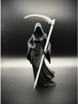 Mythriva Female Reaper Heykelciği / Lady Death Tasarım Masa Dekoru / Gotik Ev Aksesuarı ve Koleksiyonluk Biblo Karanlık Estetik ve Mistik Ofis Aksesuarı