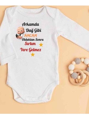Mythriva Tr Lupi Amca Yazılı Bebek Zıbın% 100 Pamuk 30, 18 Ay
