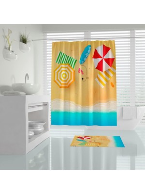 Mythriva Tr Zethome Summer Banyo Duş Perdesi Tek Kanat 1X180X200