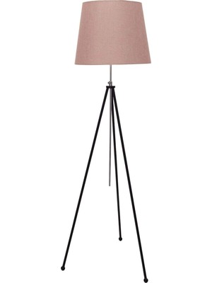 Mythriva Tr Umur Aydınlatma Tripod Siyah Ayak Natürel Şapkalı Lambader