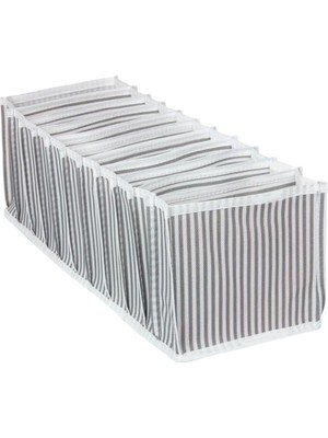 Mythriva Tr Akordiyon Düzenleyici Organizer Kumaş Sütyen Çamaşır Düzenleyici Çekmece Içi Organizer, Katlanabilir Iç Çamaşırı Organizeri, Dolap ve Çekmece Düzenleyici (15X43X14 Cm)
