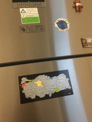 Mythriva Tr Ayrex Mapofx - Gez - Kazı Türkiye Haritası (Magnet, 20X10 Cm)