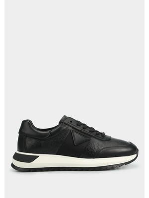 ProvoQ Siyah Deri Erkek Sneaker