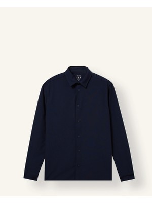 DeFacto Slim Fit Polo Yaka Penye Uzun Kollu Basic GÖMLEK E9061AX26AU
