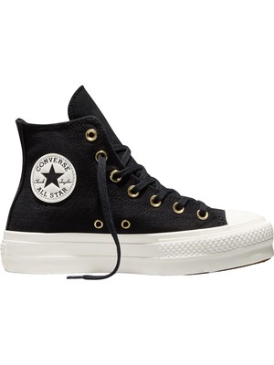 CA18387C Converse Chuck Taylor All Star Lıft Sıde Zıp Kadın Spor Ayakkabı Siyah