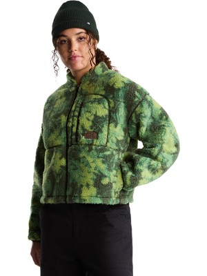 TNF0A8KR0T2Z1 The North Face W Extreme Pıle 2 Fz Jacket -Prınt Kadın Mont Yeşil