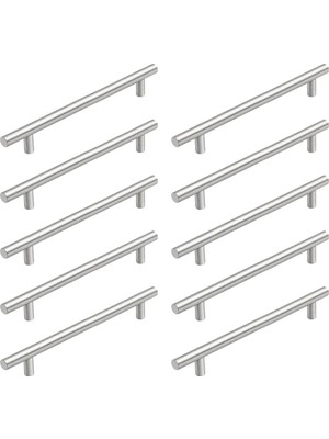 Odea (10 Adet) Alteta Rosemary Inox Renk Metal 160MM Dolap Çekmece Mobilya Kulbu Kulpları
