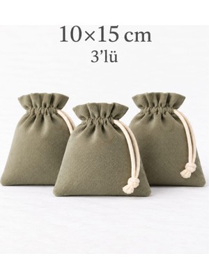 Alaseren 10X15 cm Kadife Dokulu Büzgülü Kese 3’lü – Lavanta, Takı ve Nikah Hediyelik Çok Amaçlı Bez Poşet