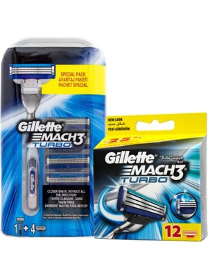 Odea Gillette Mach-3 Turbo 1up Tıraş Makinesi + 16 Başlık