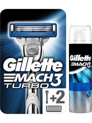 Odea Gillette Mach3 Turbo Özel Askerlik Fırsat Paketi (Tıraş Makinesi Yedekli + 75 ml Jel)