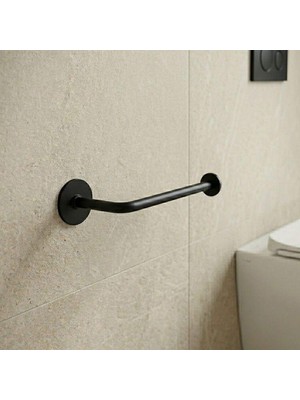 Elovias System Bobo Duvara Monte Yapışkanlı Tuvalet Kağıtlığı Siyah Renk (BA1021 002 AL6)