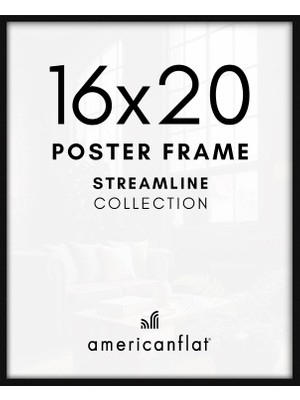 Odea Tr Siyah 16X20 Resim Çerçevesi - Parlak Pleksiglaslı Ince Bordürlü Fotoğraf Çerçevesi - Yatay Veya Dikey Görüntü Formatı Için Asma Donanımlı Duvar Resim Çerçevesi