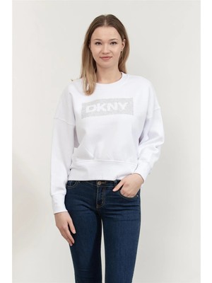 Dkny Kadın Sweatshirt Beyaz