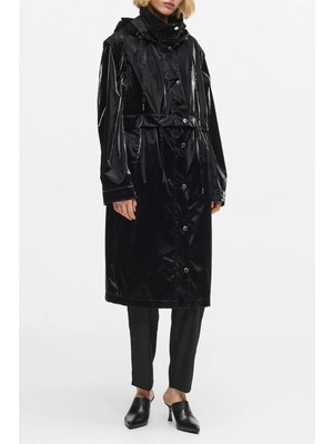 Karl Lagerfeld Transformable Coat Kadın Mont Siyah