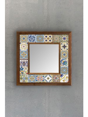 Odea Tr Oscar Stone Decor Çerçeveli Mozaik Doğaltaş Ayna AYN-038