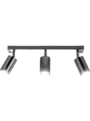 Odea Tr Sylight Metal Modern 3 Lü Krom Kaplama LED Spot Avize Günışığı Ampullü, RY8021201SY