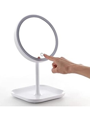 Odea 360° Döner LED Işıklı Dokunmatik Makyaj Aynası - Kablolu ve Kablosuz Kullanım