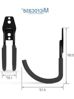 Odea J Tipi Pvc Kaplamalı Kaymaz Metal Askılık, 2 Adet Set