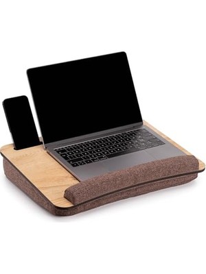 Odea Minderli Laptop Sehpası, Meşe Renkli, Kullanışlı ve Şık