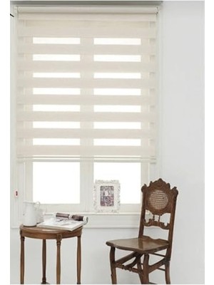 Odea Beyazıt Tekstil Krem Bambu Zebra Stor Perde Krem 180 x 260 BYZT546