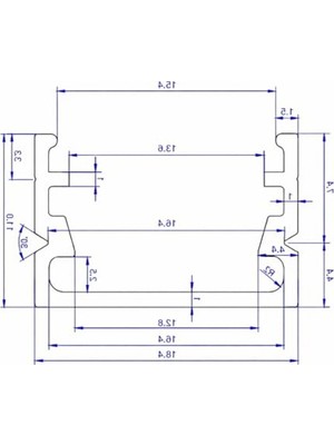 Odea 18X11 mm Alüminyum LED Profil Kanal, 1 Metre Aydınlatma