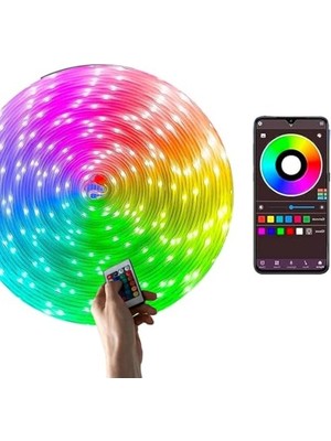 Odea Rgb Şerit LED Seti, 5 Metre, Kumandalı ve Suya Dayanıklı