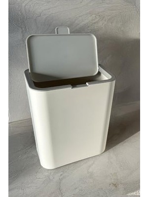 Odea Flip Çöp Kovası, Modern Tasarım Bej Renk Seçeneği