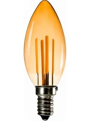 Odea 400 Lümen 5W Amber E14 Rustik Ampul, Enerji Sınıfı A+++