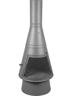 Efsoon Organics Dağ Evi Bahçe ve Teras Tipi Büyük Boy Ateş Çukuru Metal Şömine