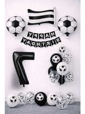 Odea Futbol Temalı Doğum Günü Balon Seti ile Eğlenceli Parti Süslemesi
