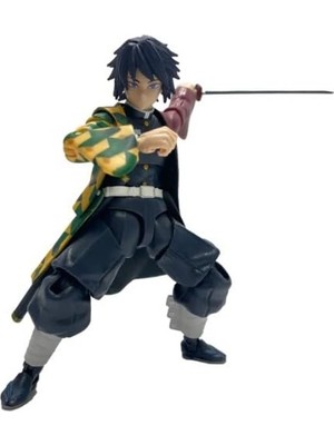 Odea Demon Slayer Giyu Figürü, 13 cm Boyutunda Koleksiyonluk Oyuncak