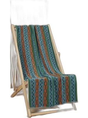 Odea Turkuaz Plaj Havlusu, %100 Pamuk, 70X140 cm Ölçü