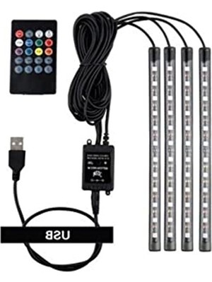 Odea 9 Led'li Araç Içi Rgb LED Aydınlatma, Sese Duyarlı