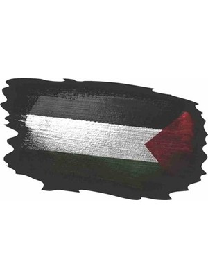 Odea Filistin Bayrağı Temalı Renkli Sticker, 10X6 cm Boyutunda Araba Dekoru